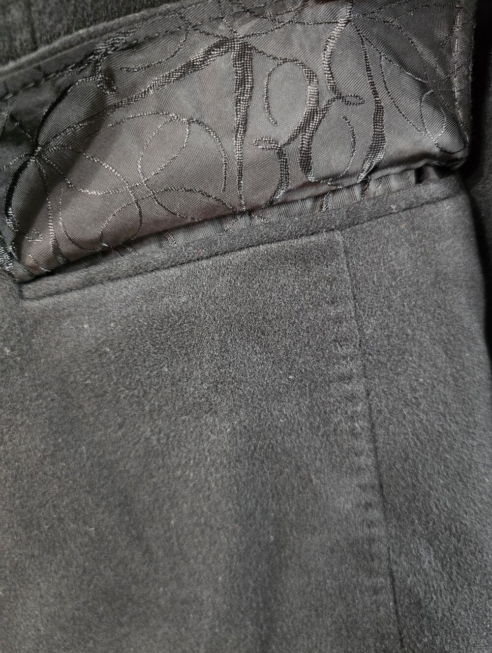 Loro Piana Brooks Brothers Two Button Cashmere Blazer Jacket Solid Black Size 2 - Picture 4 of 16